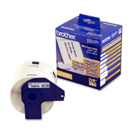 BROTHER Brother International Corp. BRTDK1202 P-touch QL Shipping Labels- Dura-Coat Paper- 4in.x2-.50in.- White BRTDK1202